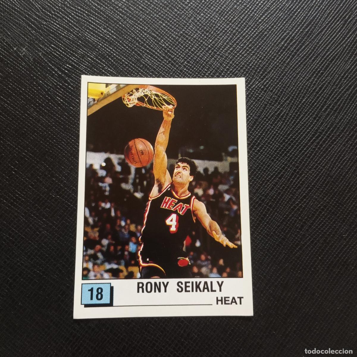 Coleccionismo deportivo: 18 RONY SEIKALY HEAT PANINI 1990 BASKET NBA 90 CROMO BALONCESTO - SIN PEGAR - A163 PG63