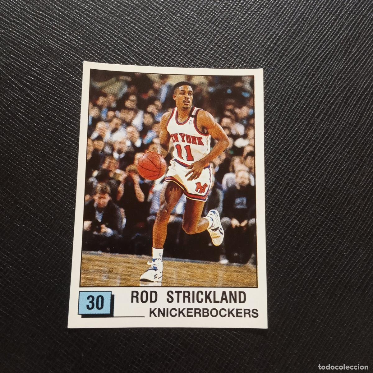 Coleccionismo deportivo: 30 ROD STRICLAND KNICKERBOCKERS PANINI 1990 BASKET NBA 90 CROMO BALONCESTO - SIN PEGAR - A163 PG63