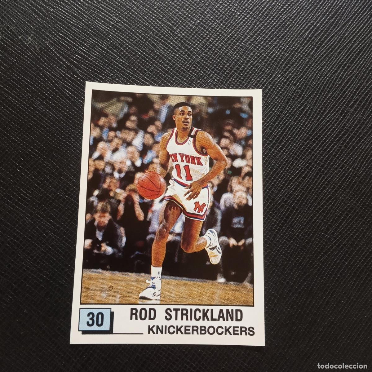 Coleccionismo deportivo: 30 ROD STRICLAND KNICKERBOCKERS PANINI 1990 BASKET NBA 90 CROMO BALONCESTO - SIN PEGAR - A163 PG63 B