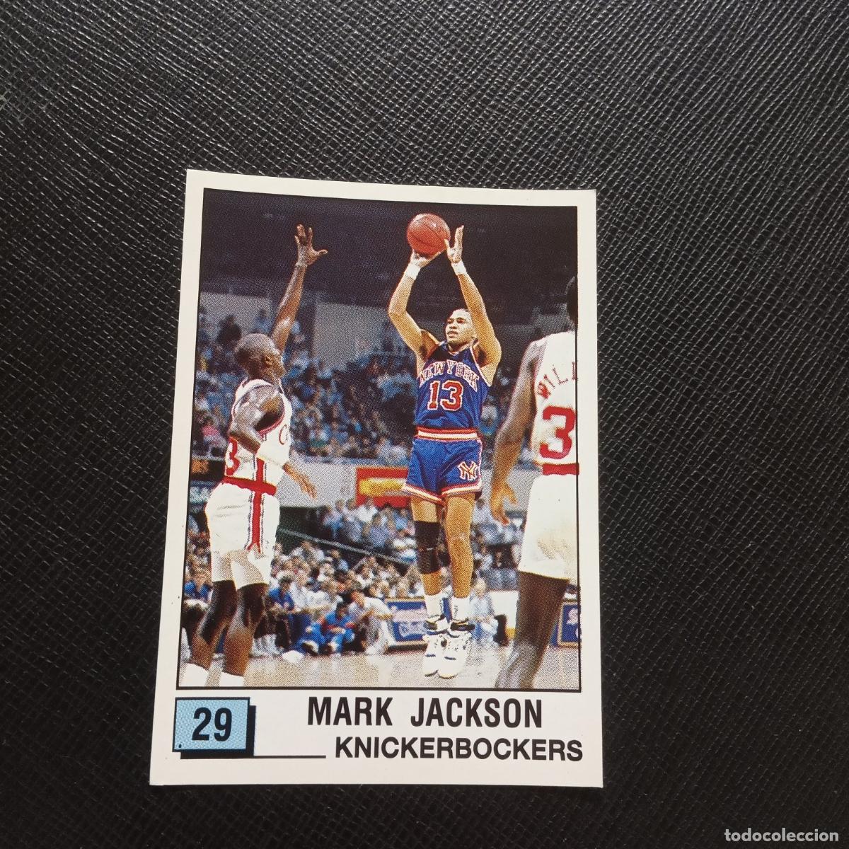 Coleccionismo deportivo: 29 MARK JACKSON KNICKERBOCKERS PANINI 1990 BASKET NBA 90 CROMO BALONCESTO - SIN PEGAR - A163 PG63