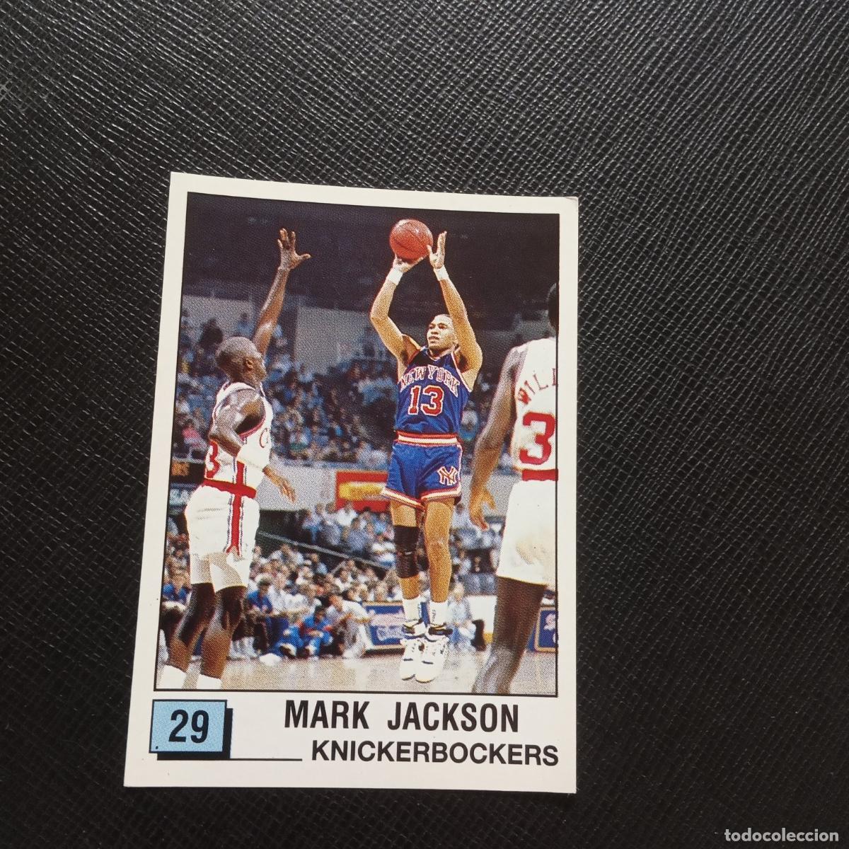 Coleccionismo deportivo: 29 MARK JACKSON KNICKERBOCKERS PANINI 1990 BASKET NBA 90 CROMO BALONCESTO - SIN PEGAR - A163 PG64 B