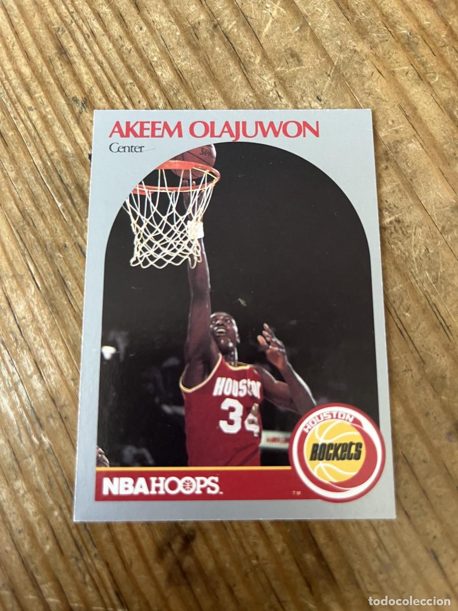Coleccionismo deportivo: CROMO CARD BALONCESTO NBA HOOPS 90 1990 HOUSTON ROCKETS # 127 AKEEM OLAJUWON