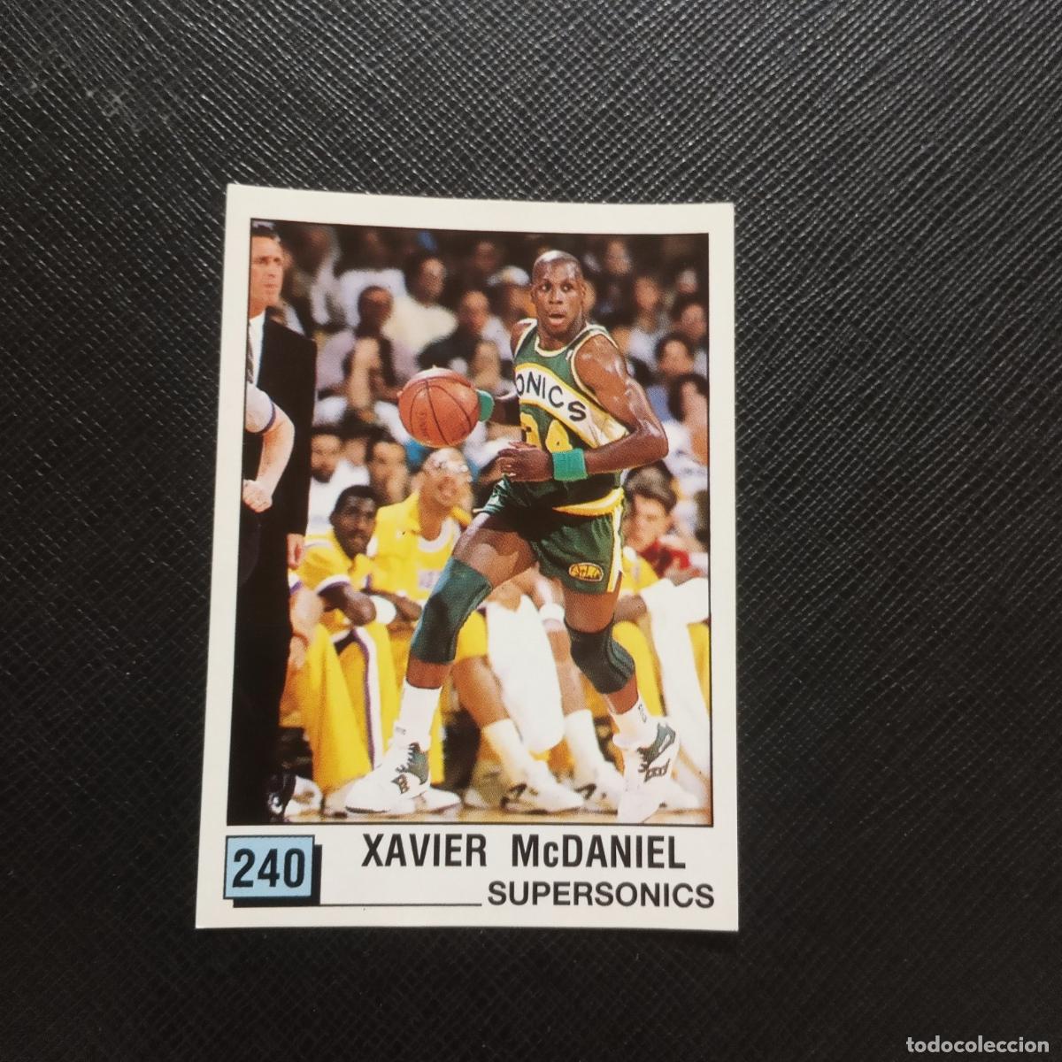 Coleccionismo deportivo: 240 XAVIER McDANIEL SUPERSONICS PANINI 1990 BASKET NBA 90 CROMO BALONCESTO - SIN PEGAR - A163 PG70