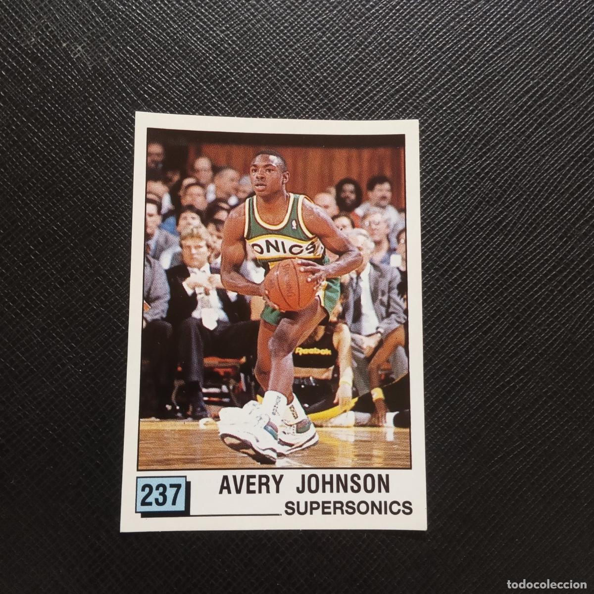 Coleccionismo deportivo: 237 AVERY JOHNSON SUPERSONICS PANINI 1990 BASKET NBA 90 CROMO BALONCESTO - SIN PEGAR - A163 PG70
