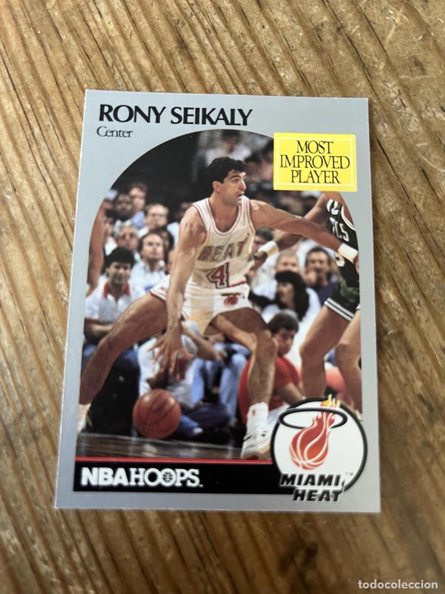 Coleccionismo deportivo: CROMO CARD BALONCESTO NBA HOOPS 90 1990 MIAMI HEAT # 169 RONY SEIKALY
