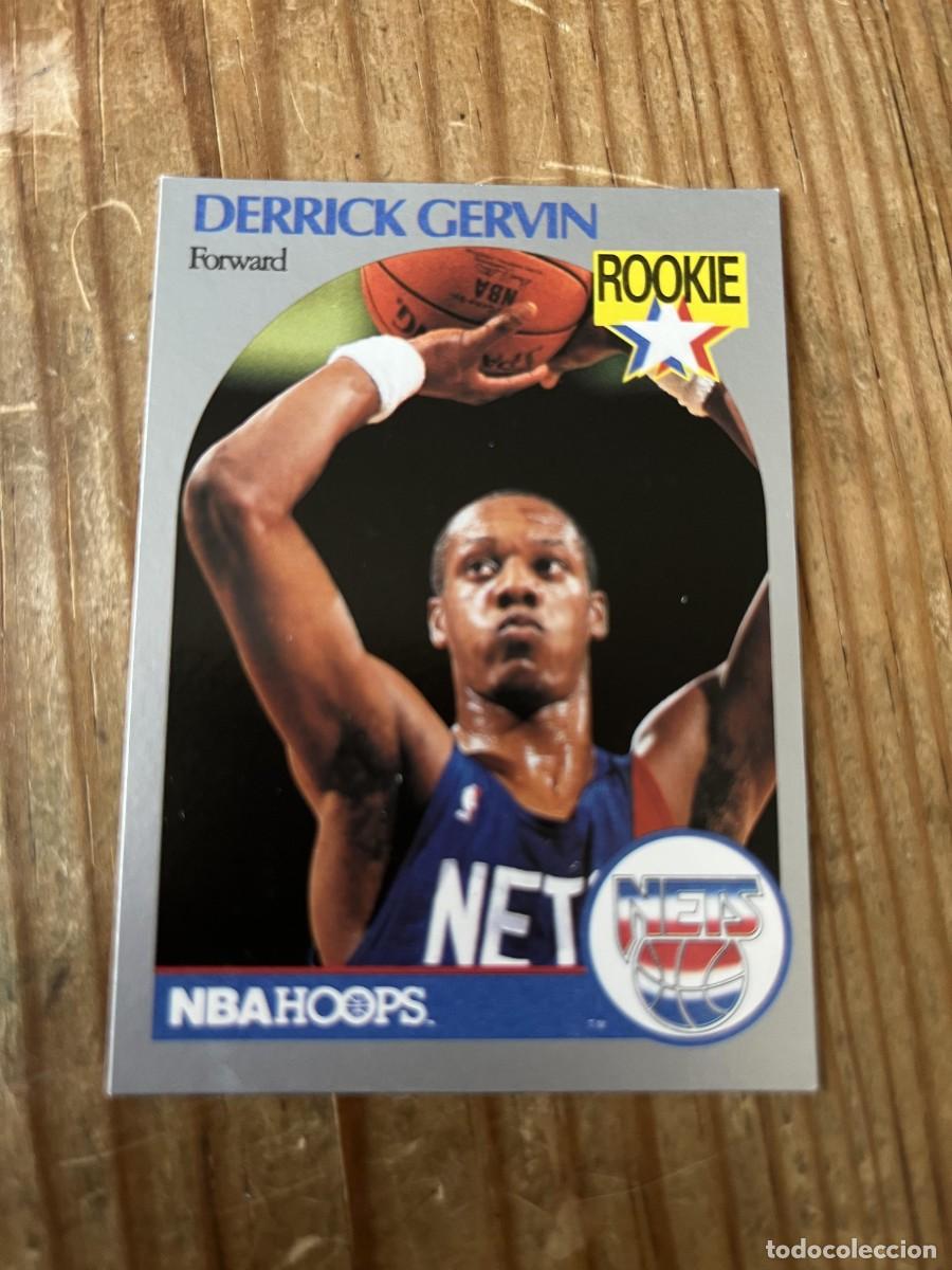Sammelleidenschaft Sport: CROMO CARD BALONCESTO NBA HOOPS 90 1990 NETS # 196 DERRICK GERVIN ROOKIE