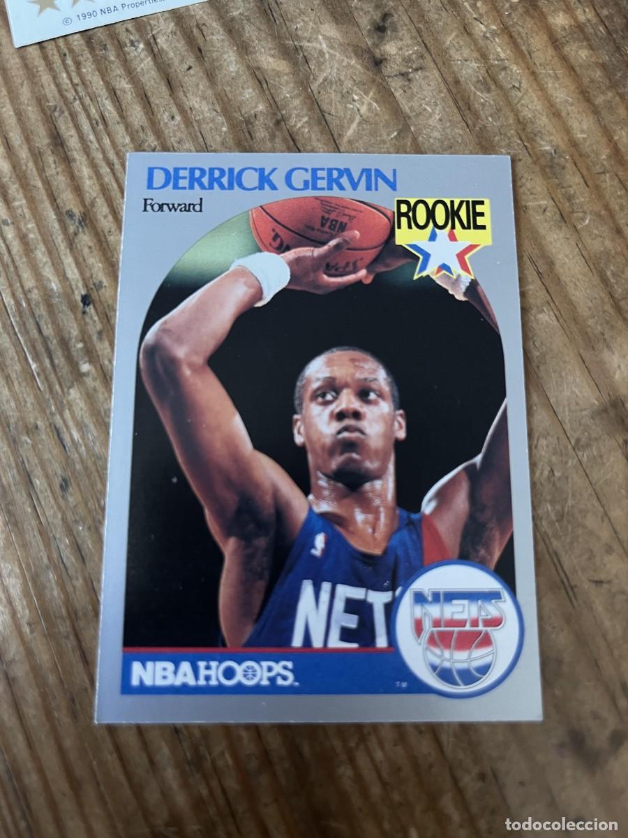 Coleccionismo deportivo: CROMO CARD BALONCESTO NBA HOOPS 90 1990 NETS # 196 DERRICK GERVIN ROOKIE
