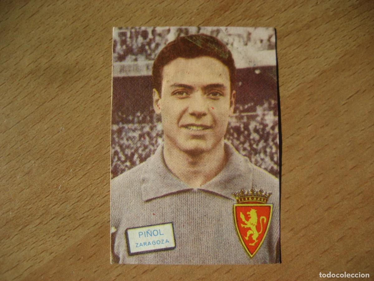 Coleccionismo deportivo: CROMO F&Uacute;TBOL: PI&Ntilde;OL - REAL ZARAGOZA - CAMPEONATO DE LIGA 1961/62 - FHER - DISGRA