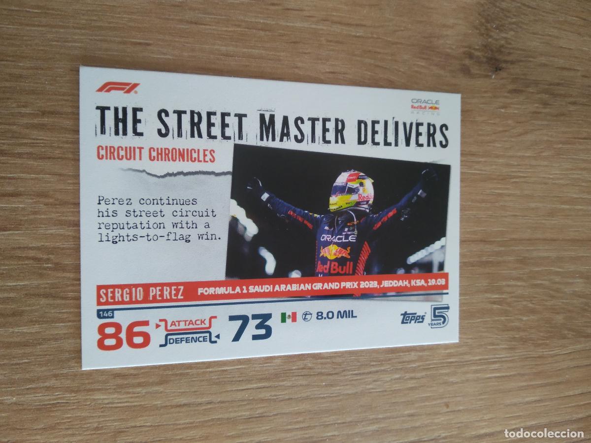 Coleccionismo deportivo: 146 SERGIO PEREZ CROMO F1 Topps Formula 1 Turbo Attax 2024