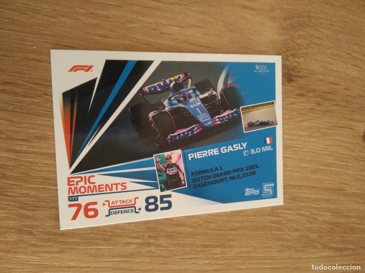 Coleccionismo deportivo: 177 PIERRE GASLY CROMO F1 Topps Formula 1 Turbo Attax 2024