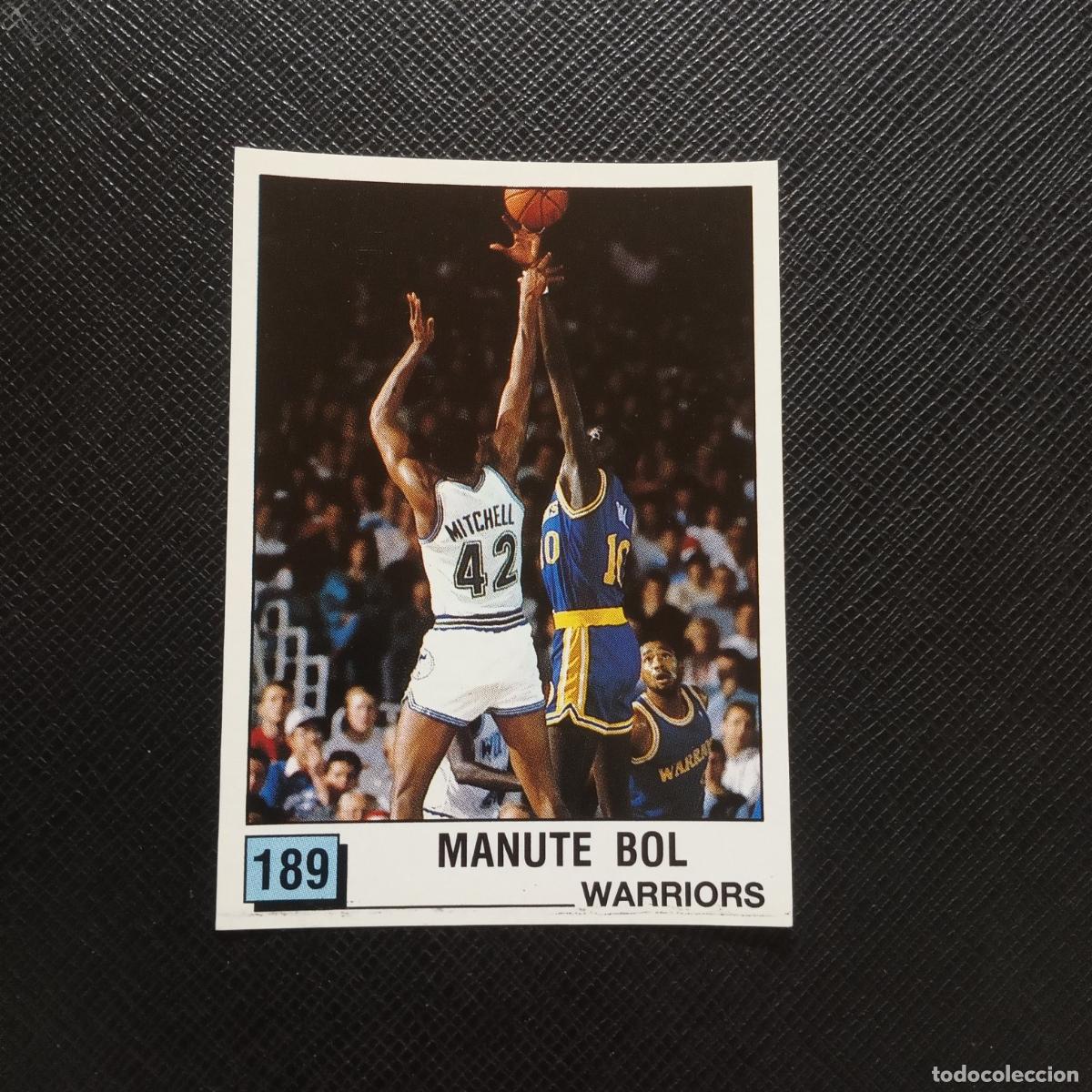 Coleccionismo deportivo: 189 MANUTE BOL WARRIORS PANINI 1990 BASKET NBA 90 CROMO BALONCESTO - SIN PEGAR - A163 PG73