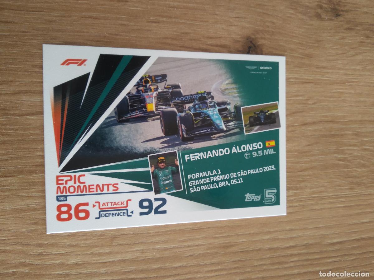 Coleccionismo deportivo: 185 FERNANDO ALONSO CROMO F1 Topps Formula 1 Turbo Attax 2024