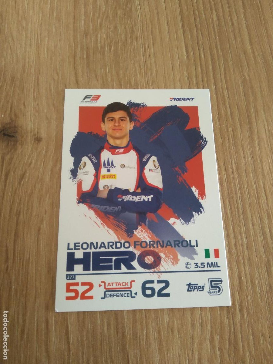 Coleccionismo deportivo: 277 LEONARDO FORNAROLI CROMO F1 Topps Formula 1 Turbo Attax 2024