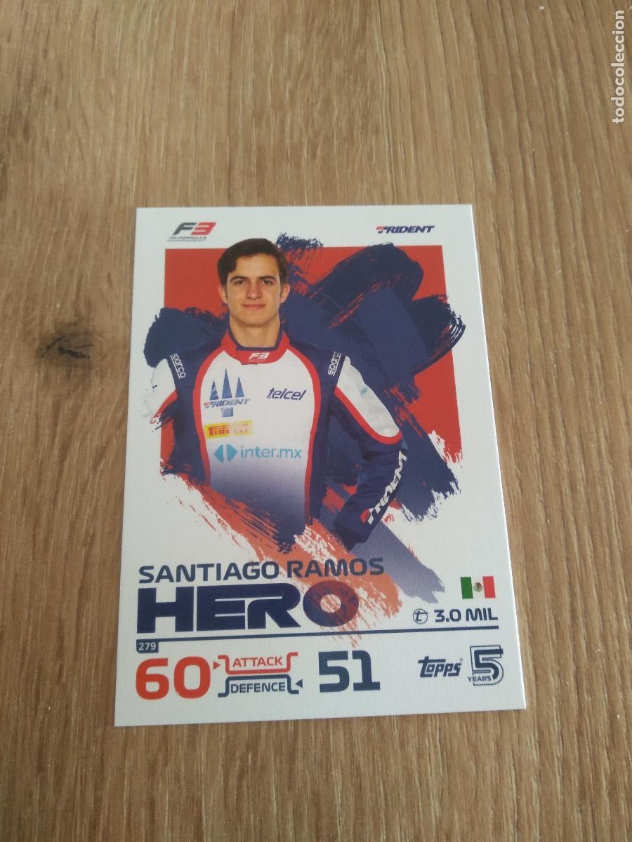 Coleccionismo deportivo: 279 SANTIAGO RAMOS CROMO F1 Topps Formula 1 Turbo Attax 2024
