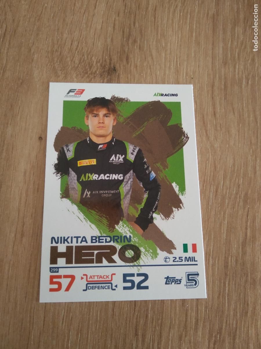 Coleccionismo deportivo: 299 NIKITA BEDRIN CROMO F1 Topps Formula 1 Turbo Attax 2024