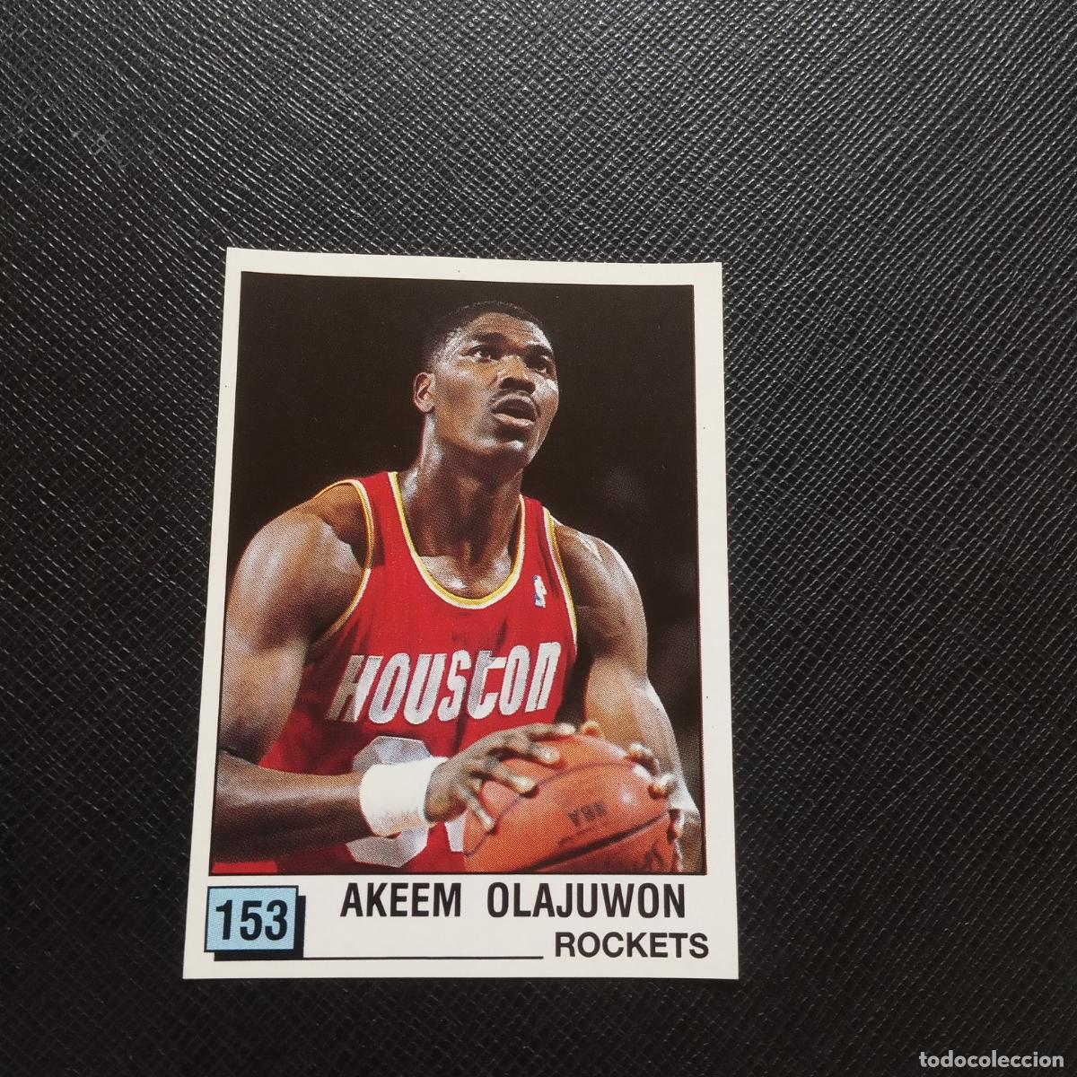 Coleccionismo deportivo: 153 AKEEM OLAJUWON ROCKETS PANINI 1990 BASKET NBA 90 CROMO BALONCESTO - SIN PEGAR - A205 PG61
