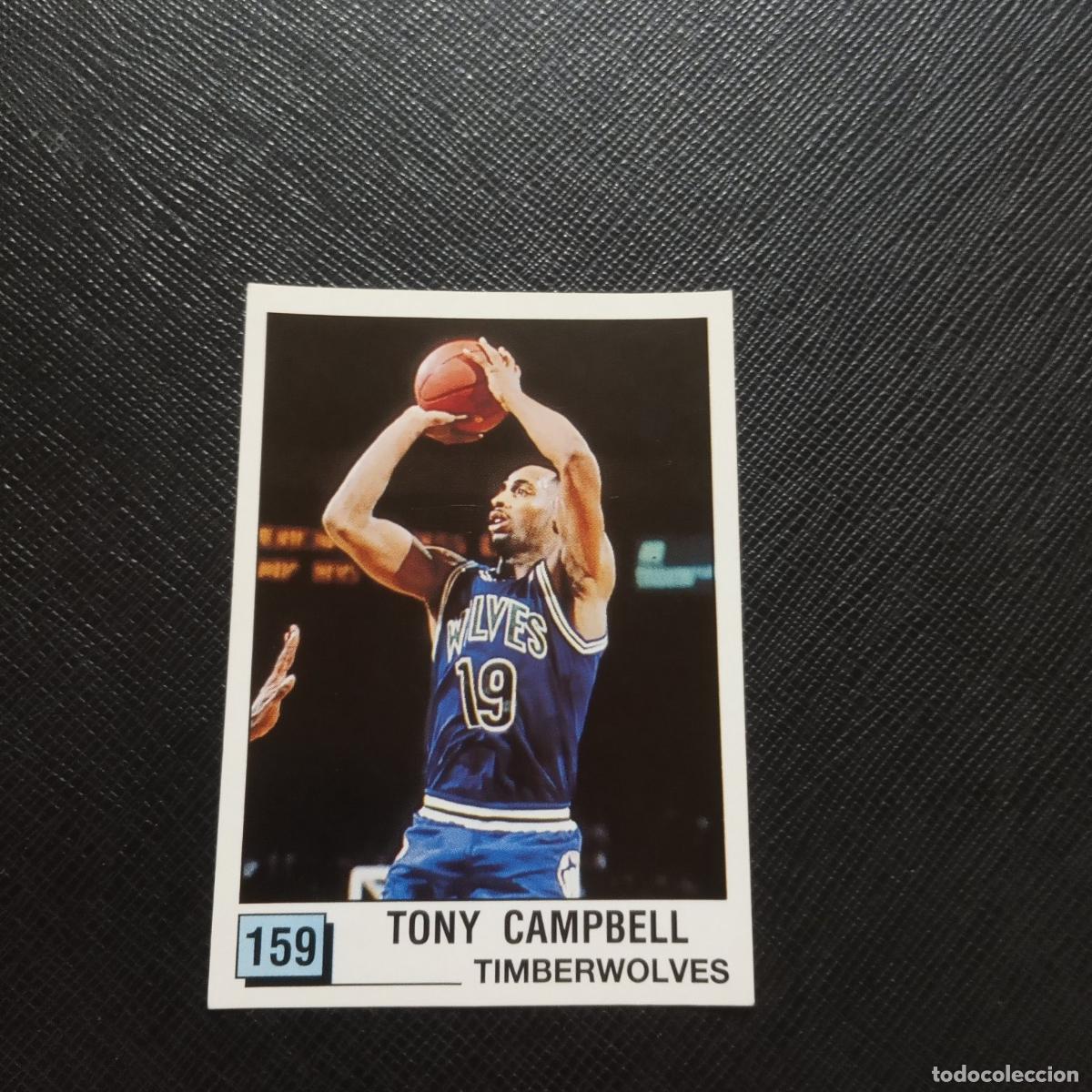 Coleccionismo deportivo: 159 TONY CAMPBELL TIMBERWOLVES PANINI 1990 BASKET NBA 90 CROMO BALONCESTO - SIN PEGAR - A205 PG61