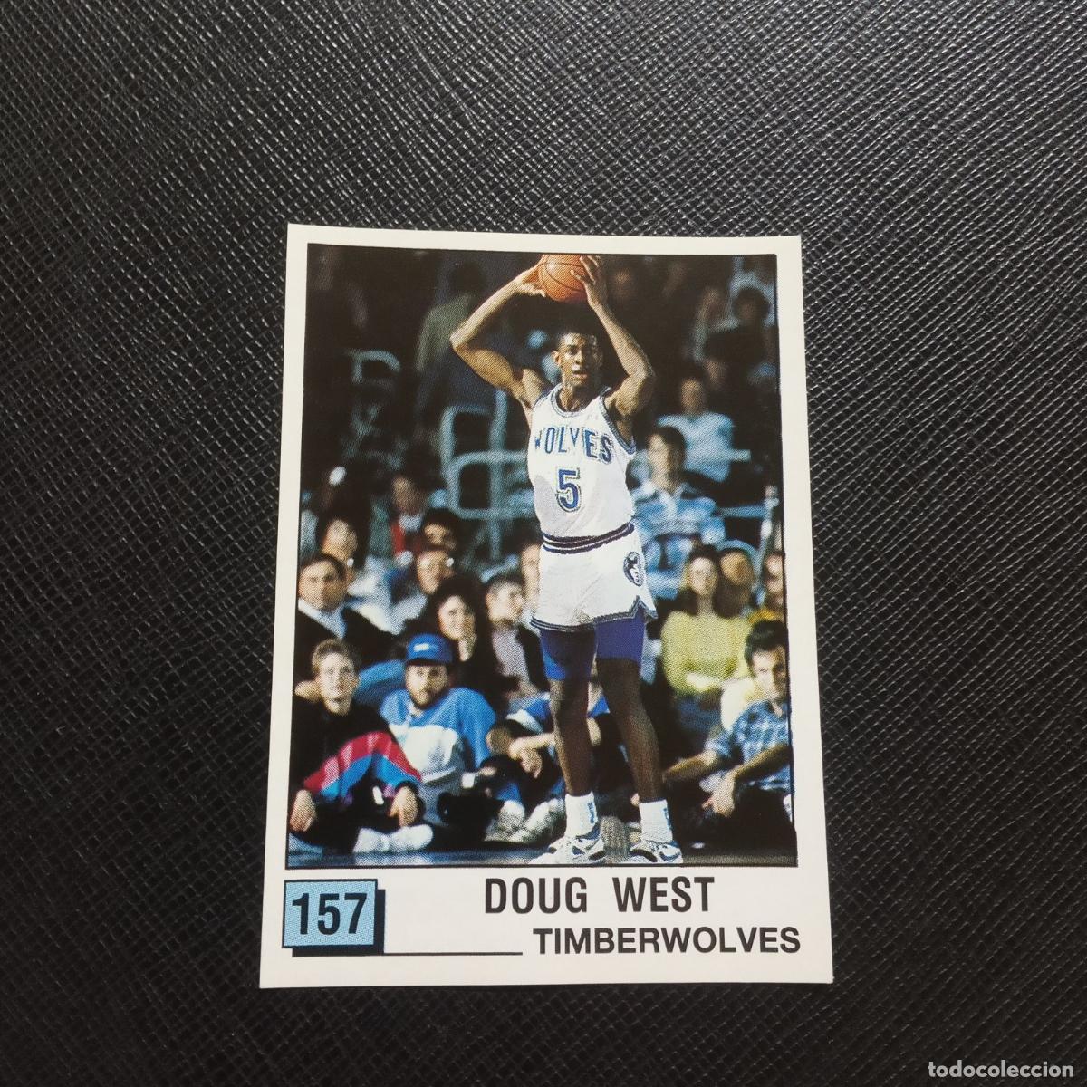 Coleccionismo deportivo: 157 DOUG WEST TIMBERWOLVES PANINI 1990 BASKET NBA 90 CROMO BALONCESTO - SIN PEGAR - A205 PG61