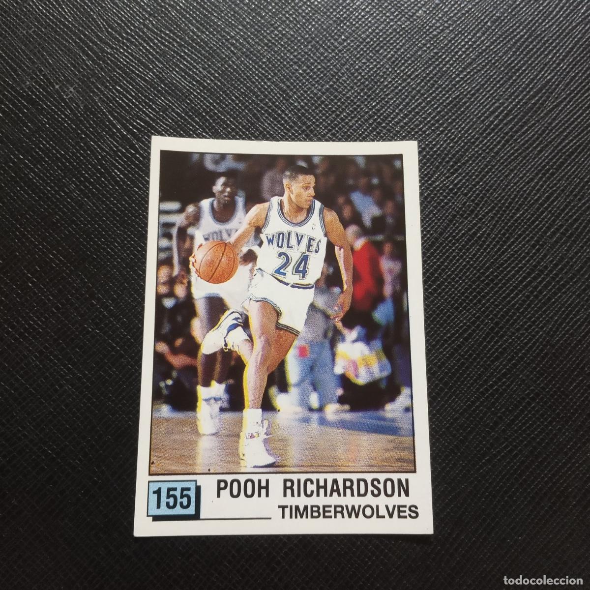 Coleccionismo deportivo: 155 POOH RICHARDSON TIMBERWOLVES PANINI 1990 BASKET NBA 90 CROMO BALONCESTO - SIN PEGAR - A205 PG61