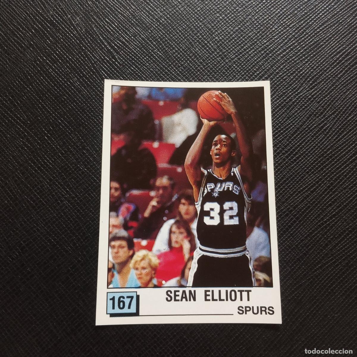 Coleccionismo deportivo: 167 SEAN ELLIOTT SPURS PANINI 1990 BASKET NBA 90 CROMO BALONCESTO - SIN PEGAR - A205 PG62
