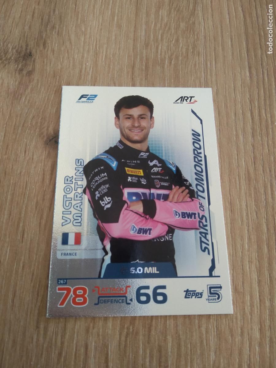 Coleccionismo deportivo: 267 VICTOR MARTINS CROMO F1 Topps Formula 1 Turbo Attax 2024