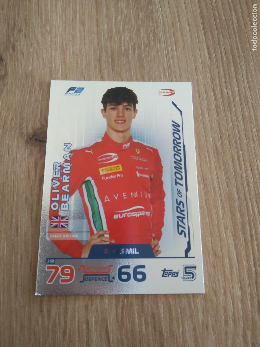 Coleccionismo deportivo: 268 OLIVER BEARMAN CROMO F1 Topps Formula 1 Turbo Attax 2024
