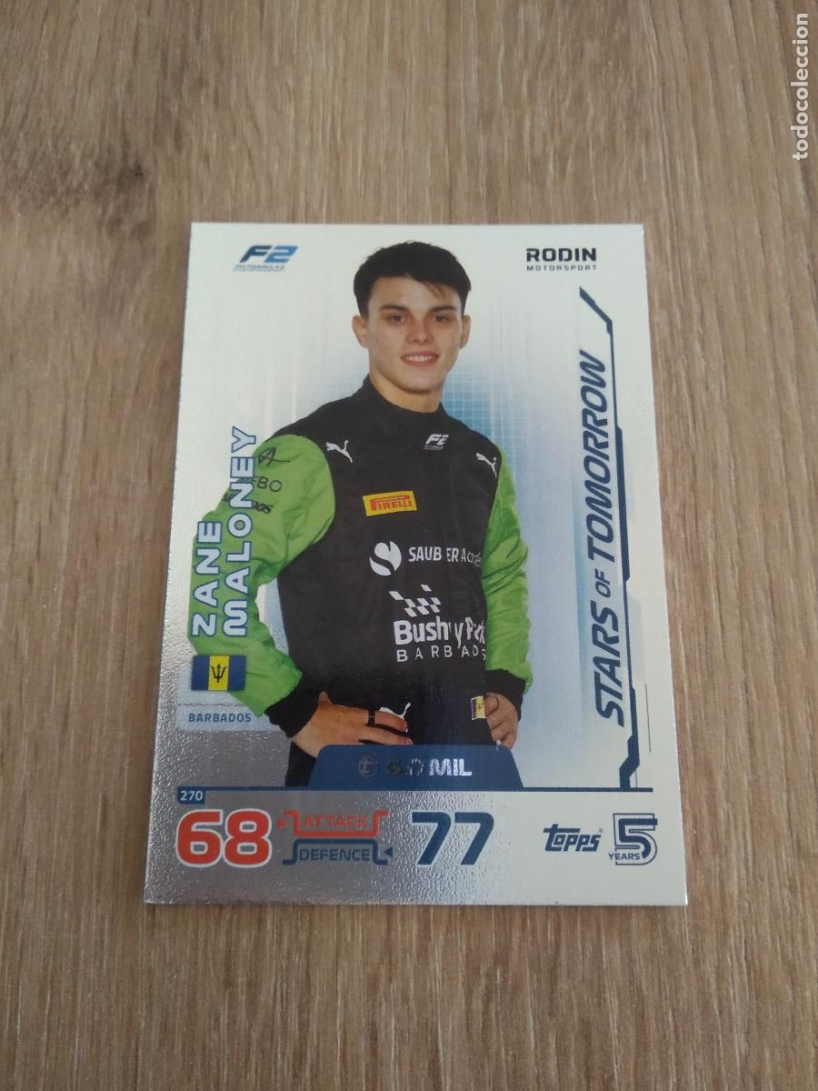 Coleccionismo deportivo: 270 ZANE MALONEY CROMO F1 Topps Formula 1 Turbo Attax 2024