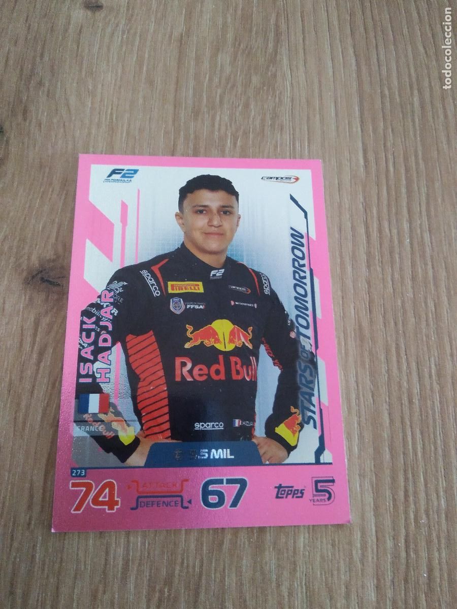 Coleccionismo deportivo: 273 ISACK HADJAR FONDO ROSA CROMO F1 Topps Formula 1 Turbo Attax 2024