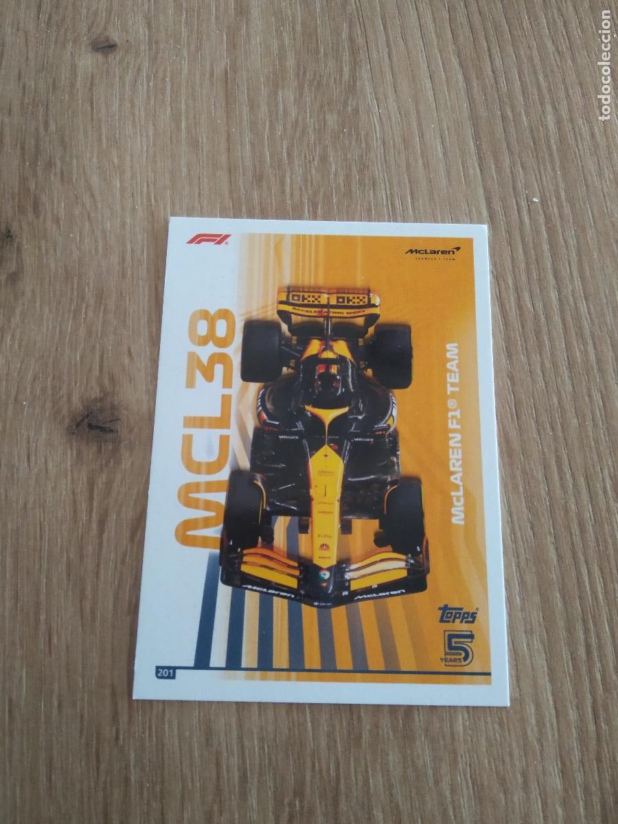 Coleccionismo deportivo: 201 MCL38 MCLAREN CROMO F1 Topps Formula 1 Turbo Attax 2024