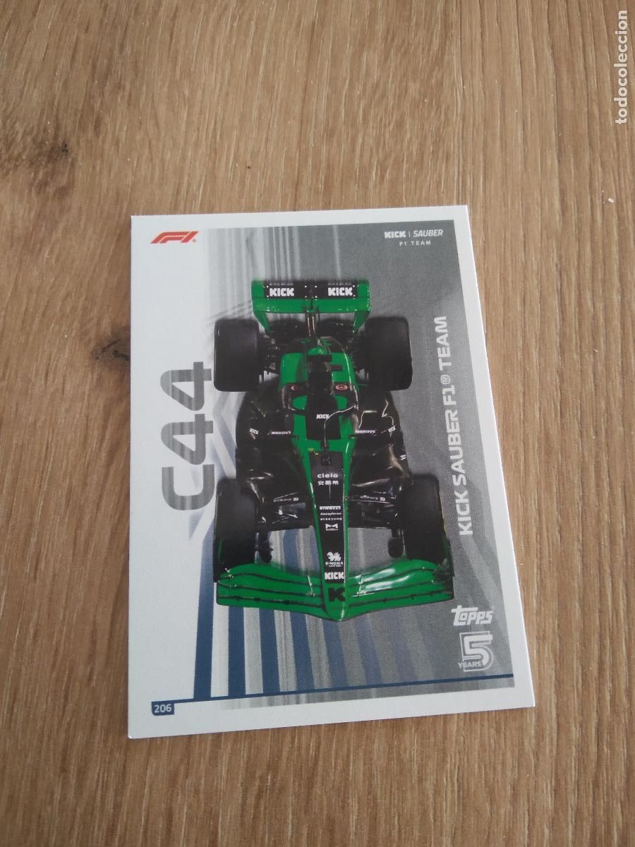 Coleccionismo deportivo: 206 C44 KICK SAUBER CROMO F1 Topps Formula 1 Turbo Attax 2024