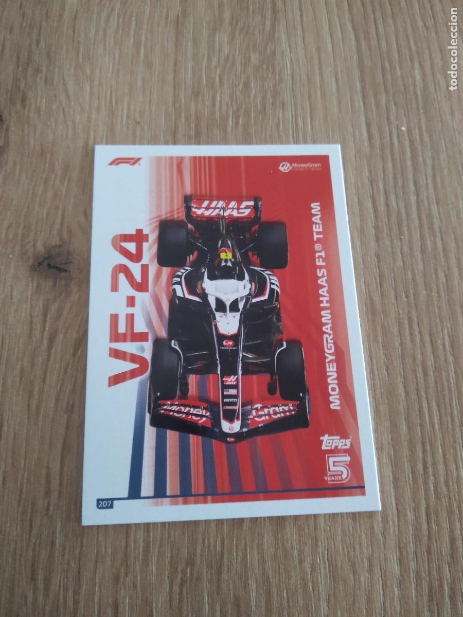 Coleccionismo deportivo: 207 VF-24 MONEY GRAM HAAS CROMO F1 Topps Formula 1 Turbo Attax 2024