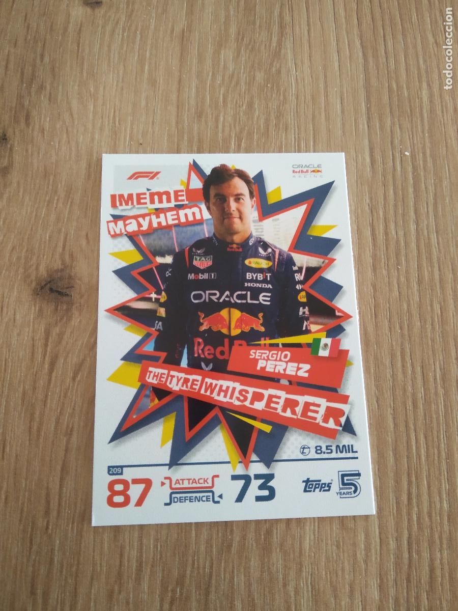 Coleccionismo deportivo: 209 SERGIO PEREZ CROMO F1 Topps Formula 1 Turbo Attax 2024