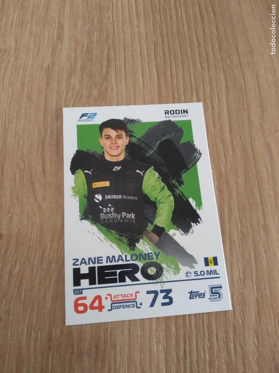 Coleccionismo deportivo: 227 ZANE MALONEY CROMO F1 Topps Formula 1 Turbo Attax 2024