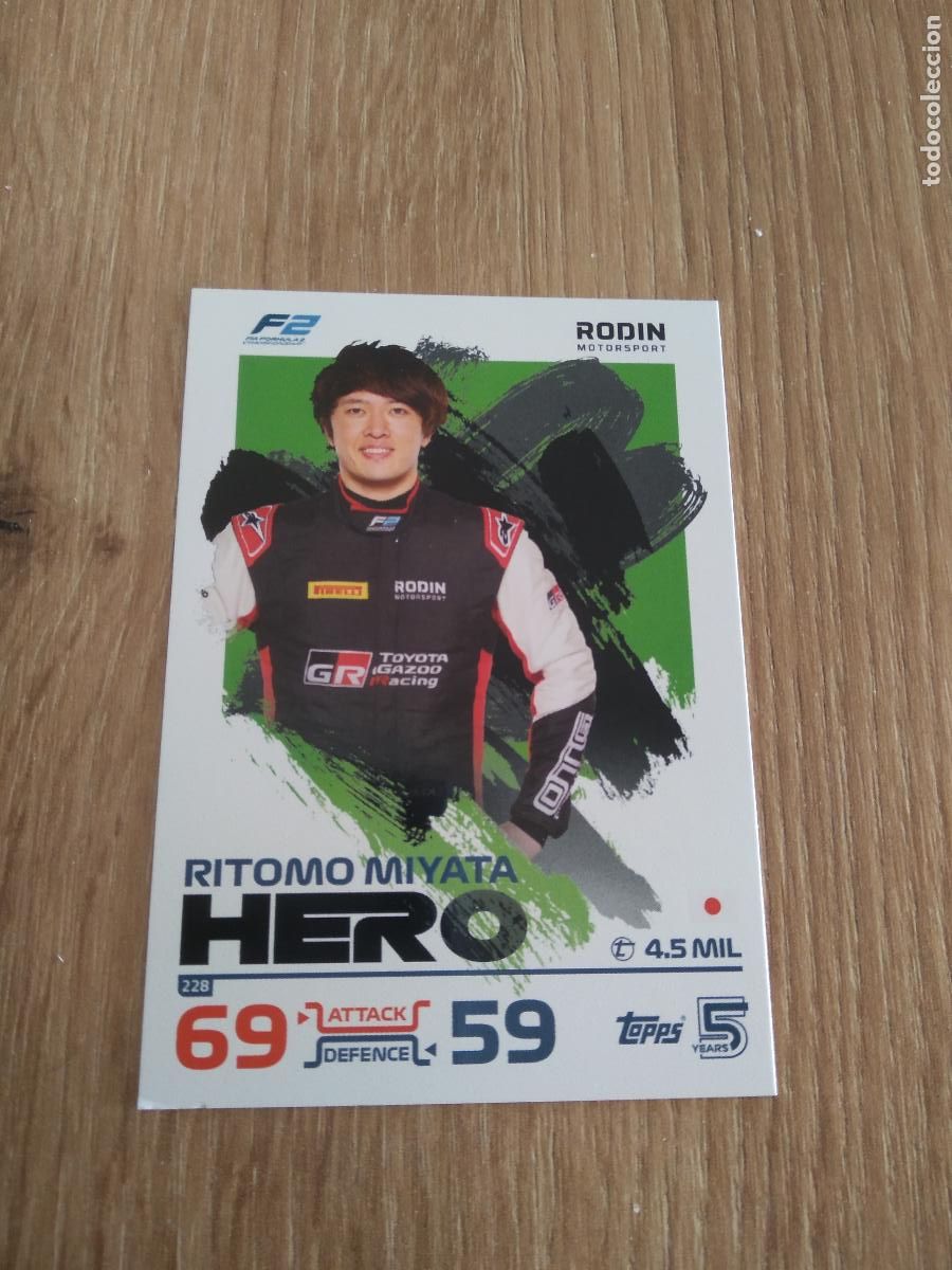 Coleccionismo deportivo: 228 RITOMO MIYATA CROMO F1 Topps Formula 1 Turbo Attax 2024