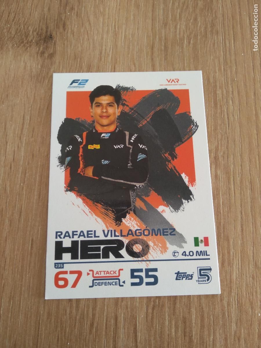 Coleccionismo deportivo: 235 RAFAEL VILLAGOMEZ CROMO F1 Topps Formula 1 Turbo Attax 2024