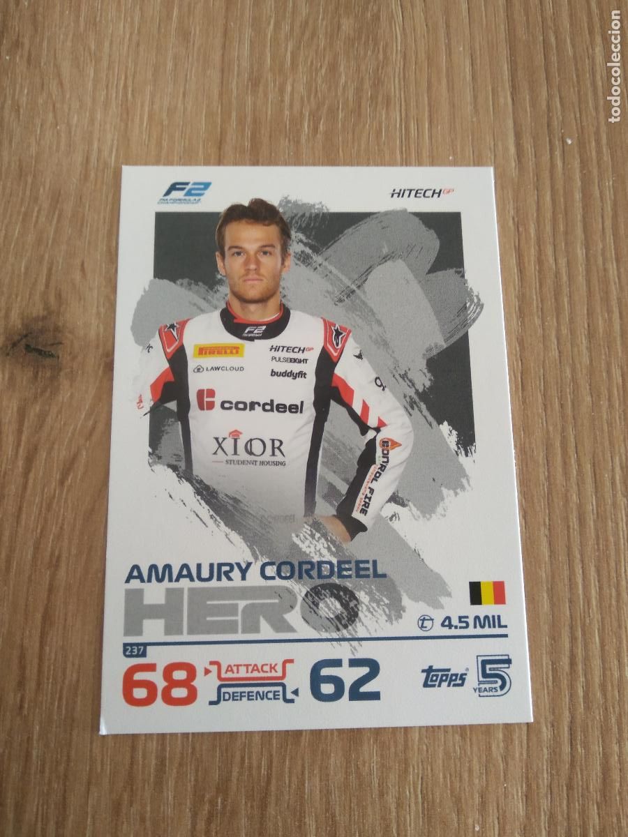 Coleccionismo deportivo: 237 AMAURY CORDEEL CROMO F1 Topps Formula 1 Turbo Attax 2024