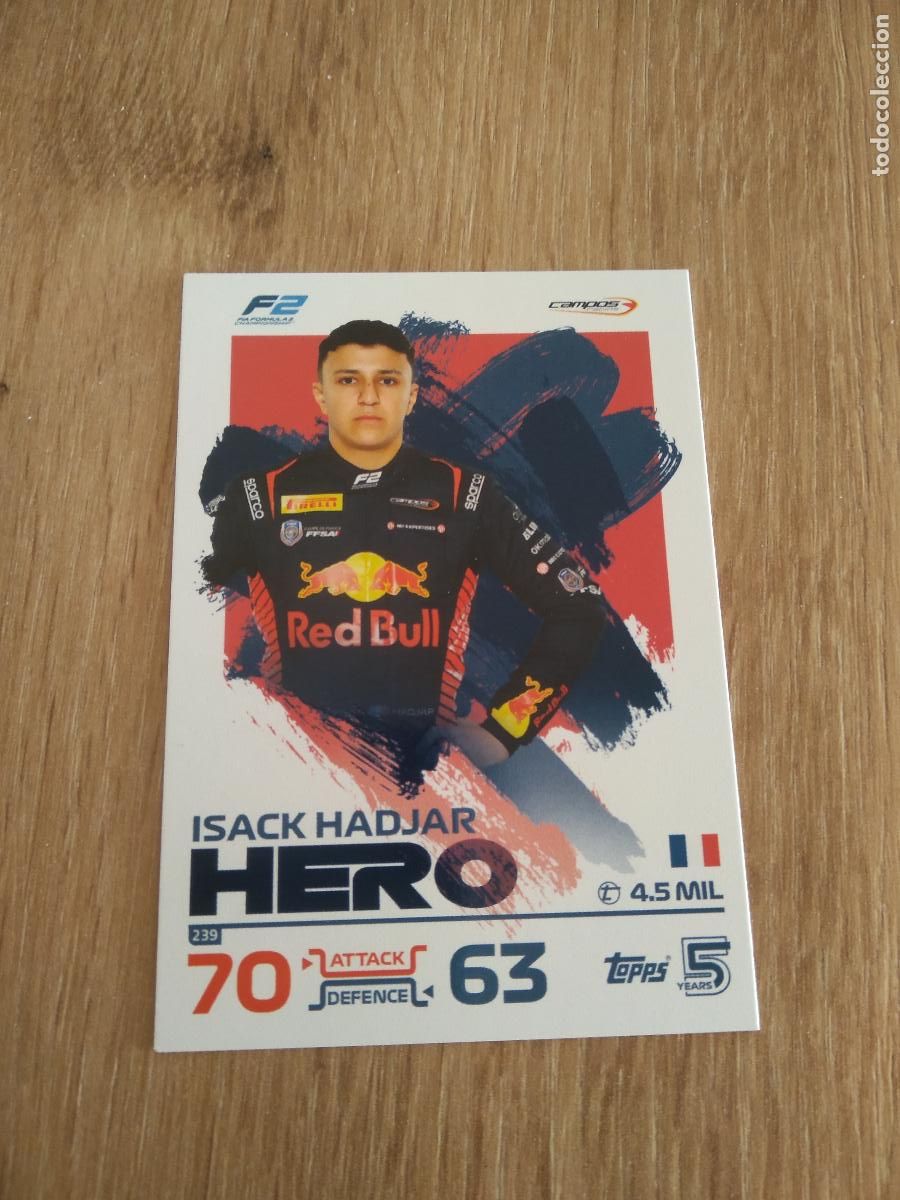 Coleccionismo deportivo: 239 ISACK HADJAR CROMO F1 Topps Formula 1 Turbo Attax 2024