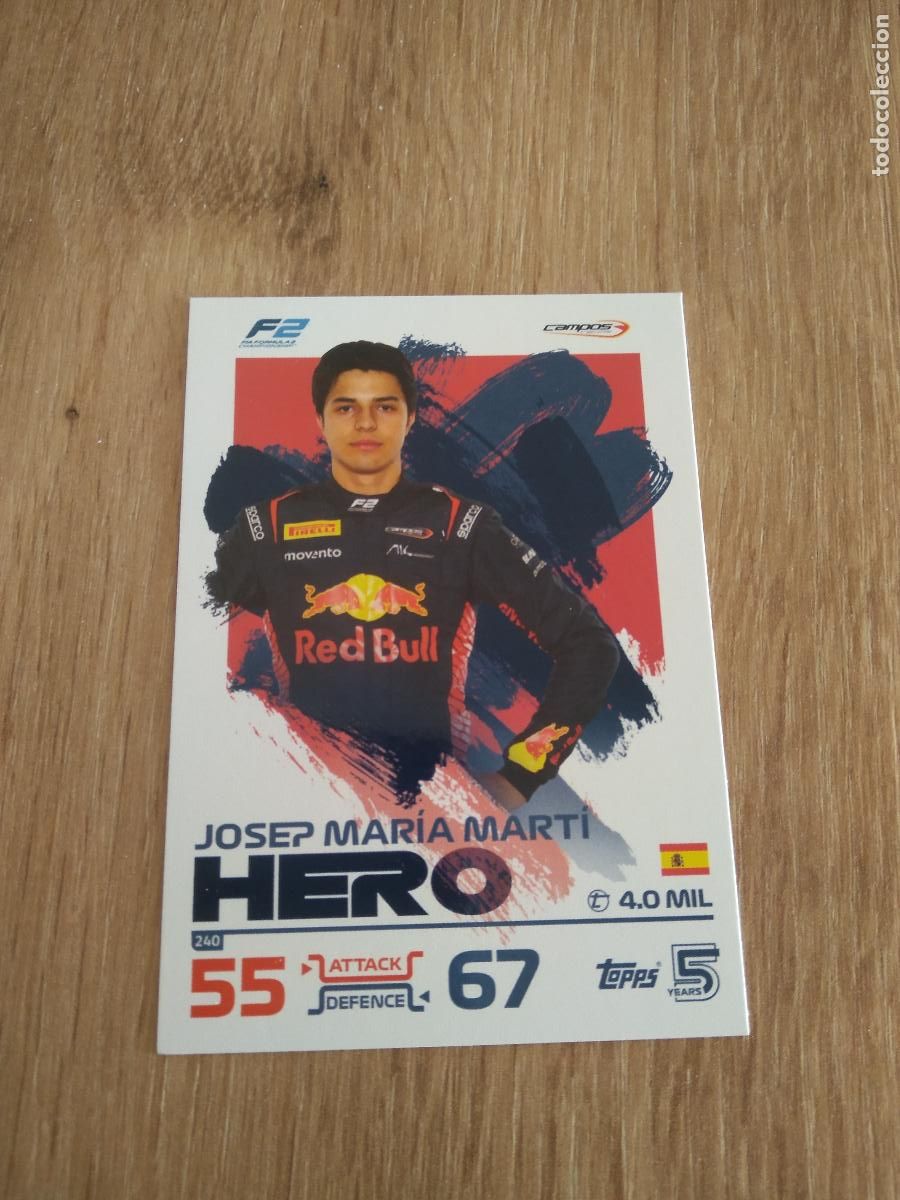Coleccionismo deportivo: 240 JOSEP MARIA MARTI CROMO F1 Topps Formula 1 Turbo Attax 2024