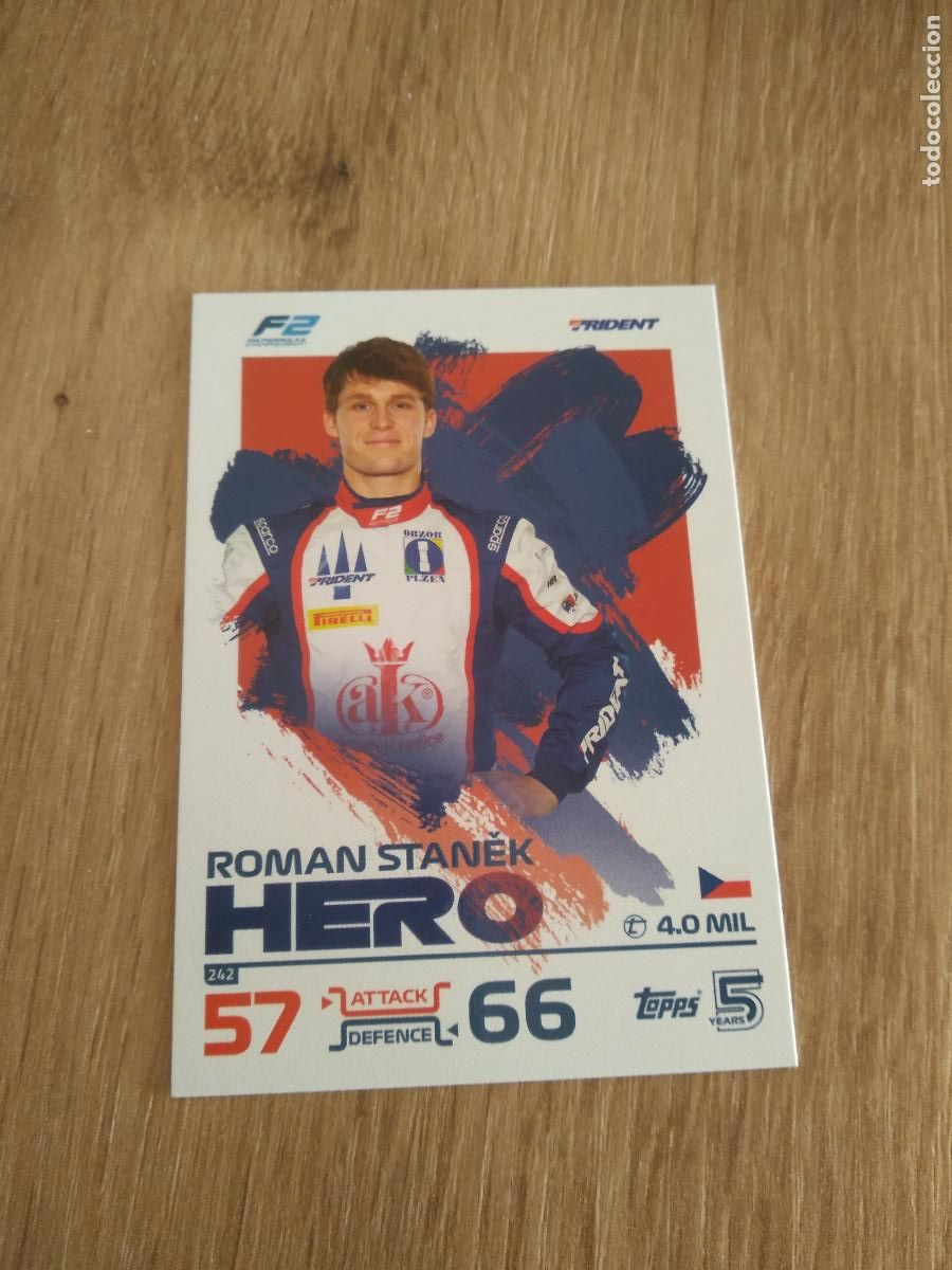 Coleccionismo deportivo: 242 ROMAN STANEK CROMO F1 Topps Formula 1 Turbo Attax 2024