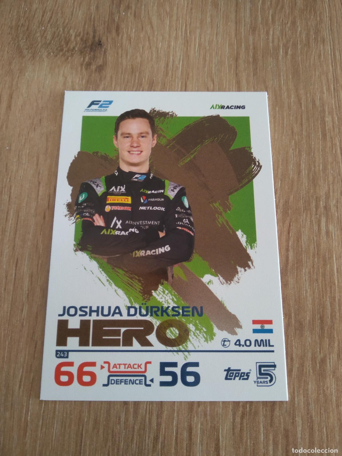 Coleccionismo deportivo: 243 JOSHUA DURKSEN CROMO F1 Topps Formula 1 Turbo Attax 2024