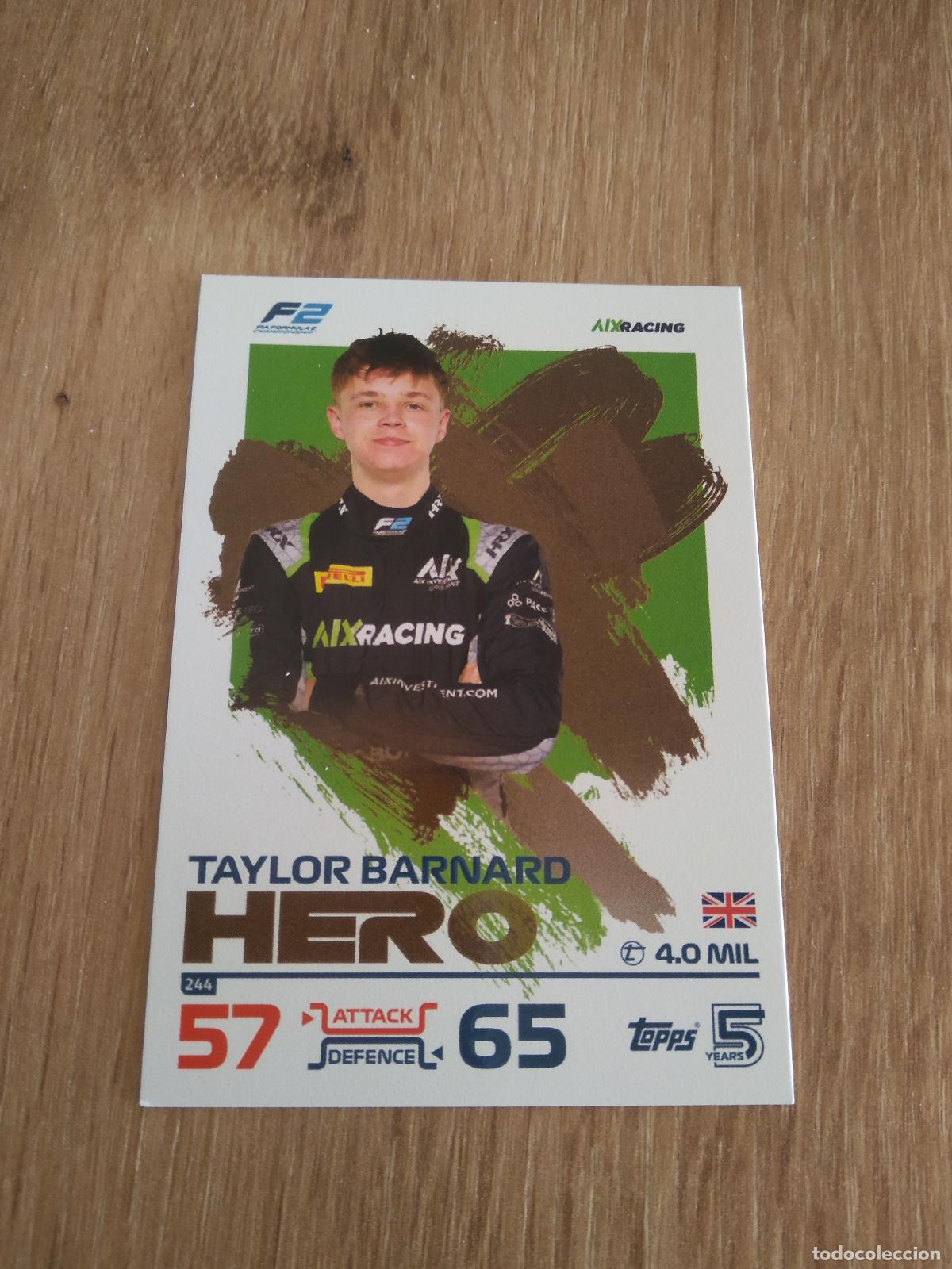 Coleccionismo deportivo: 244 TAYLOR BARNARD CROMO F1 Topps Formula 1 Turbo Attax 2024