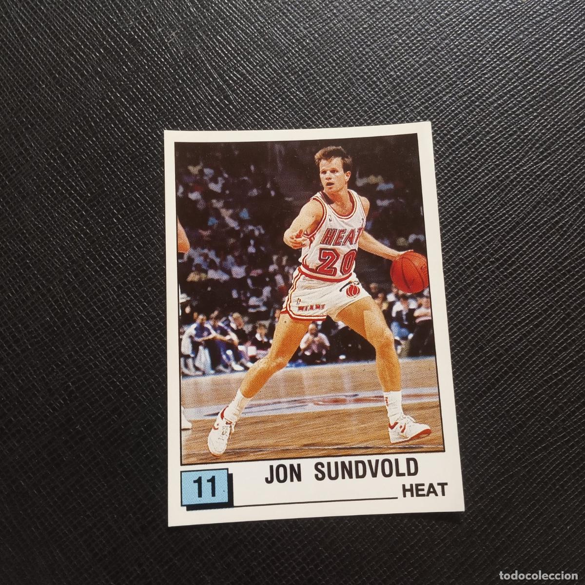 Coleccionismo deportivo: 11 JON SUNDVOLD HEAT PANINI 1990 BASKET NBA 90 CROMO BALONCESTO - SIN PEGAR - A205 PG62