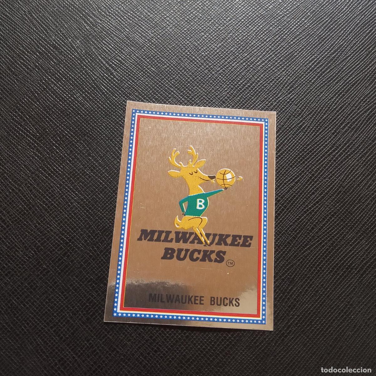 Colecionismo desportivo: 100 MILWAUKEE BUCKS ESCUDO PANINI 1990 BASKET NBA 90 CROMO BALONCESTO - SIN PEGAR - A205 PG65 B