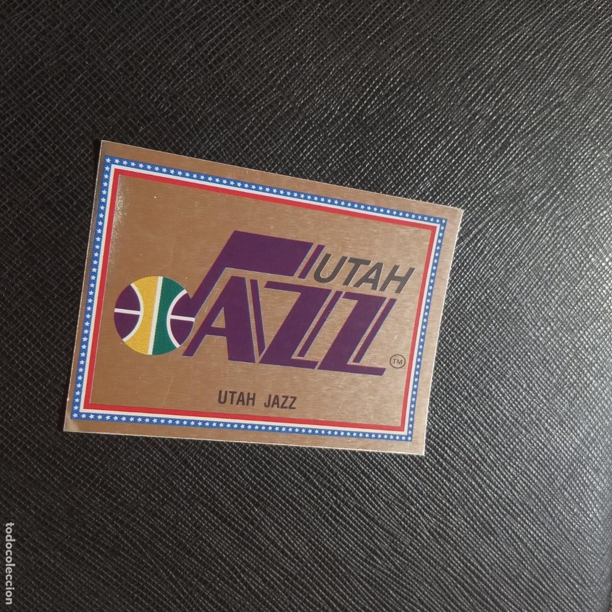Coleccionismo deportivo: 172 UTAH JAZZ ESCUDO PANINI 1990 BASKET NBA 90 CROMO BALONCESTO - SIN PEGAR - A205 PG66