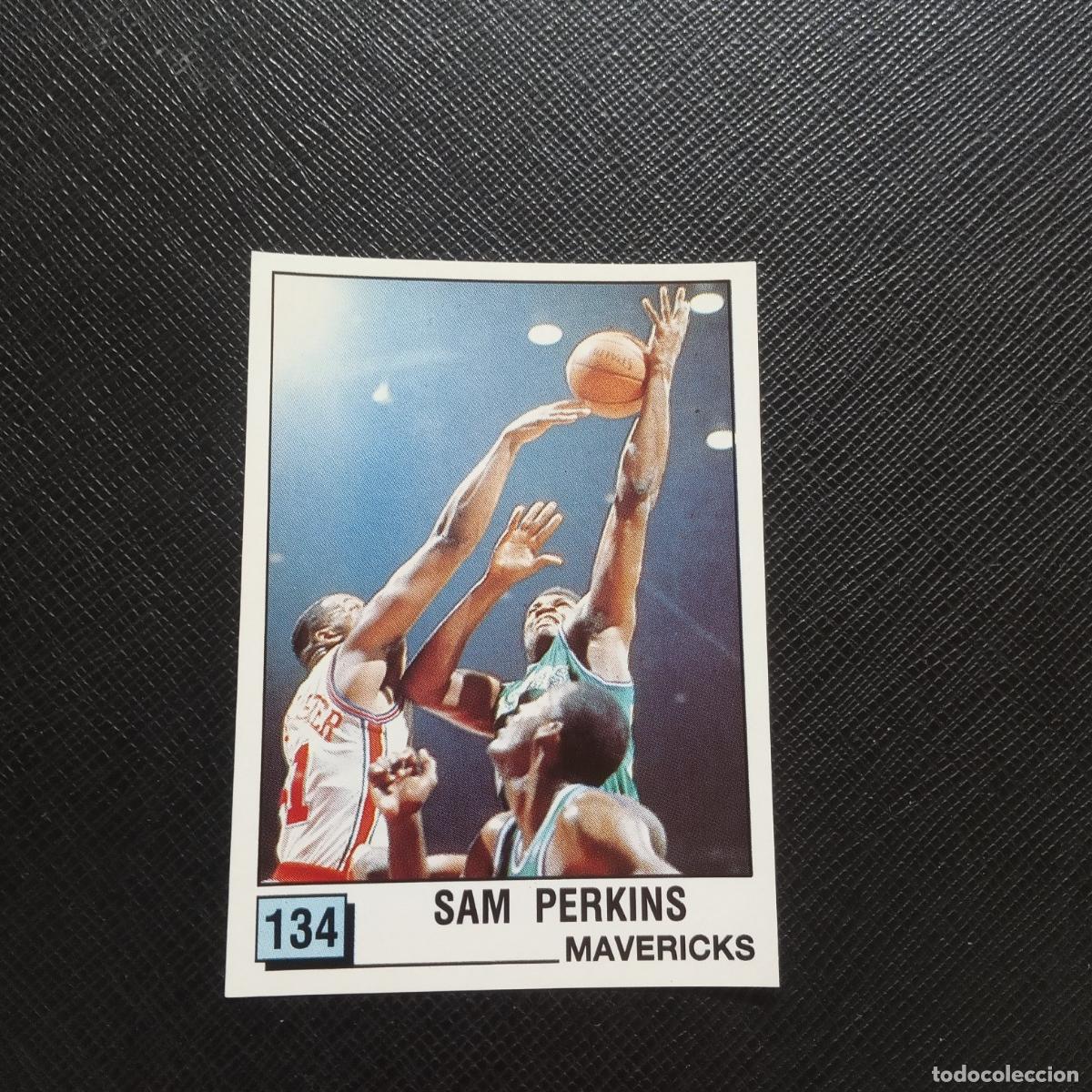 Coleccionismo deportivo: 134 SAM PERKINS MAVERICKS PANINI 1990 BASKET NBA 90 CROMO BALONCESTO - SIN PEGAR - A205 PG66