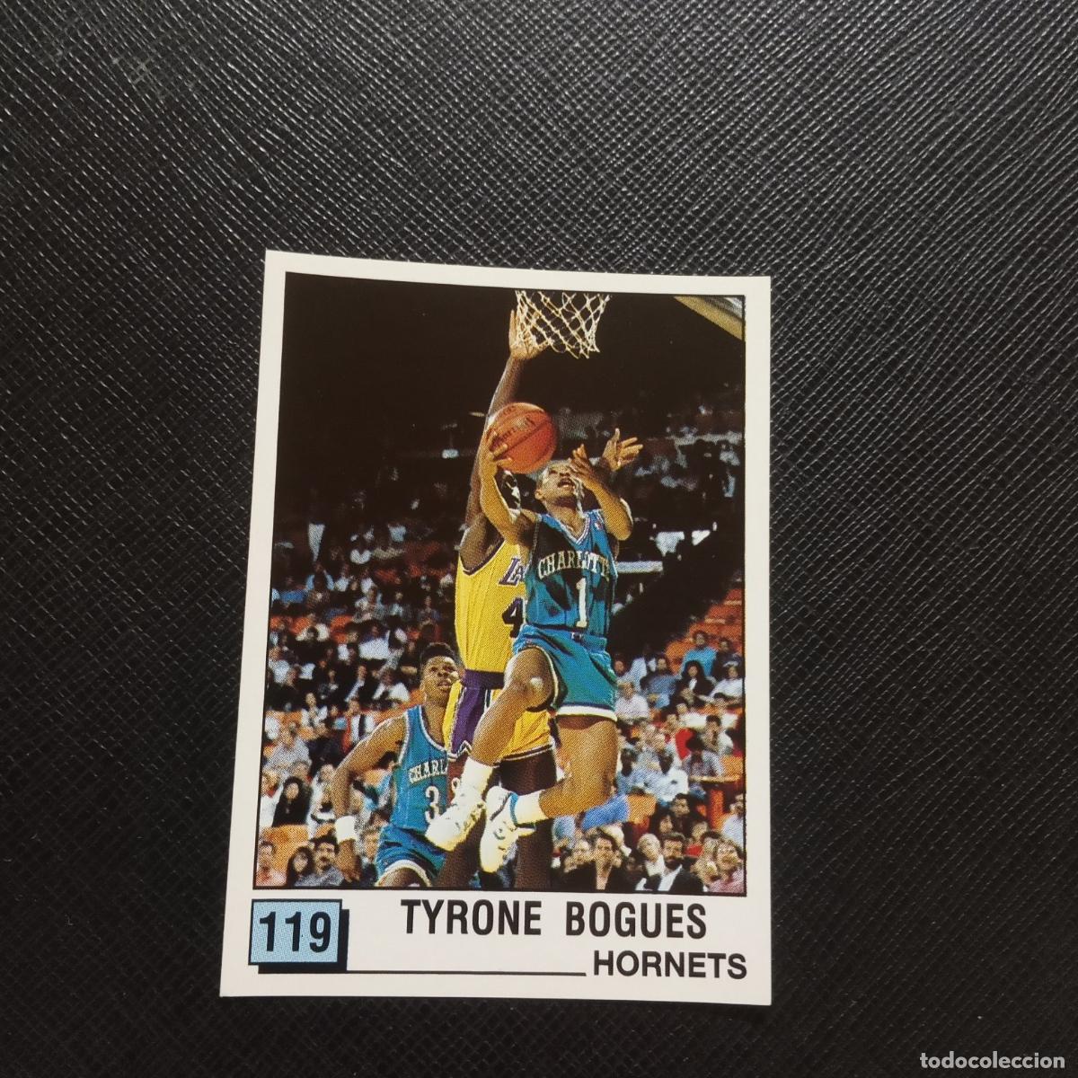 Coleccionismo deportivo: 119 TYRONE BOGUES HORNETS PANINI 1990 BASKET NBA 90 CROMO BALONCESTO - SIN PEGAR - A205 PG68