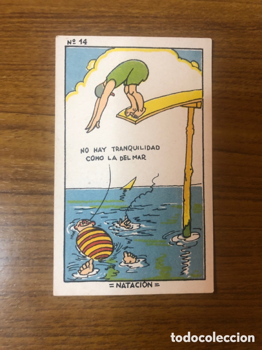 Collezionismo sportivo: CROMO DEPORTES NACIONALES,NATACI&Oacute;N,NUMERO 14,(CHOCOLATES SANT&Iacute;SIMO SACRAMENTO PEDRO SOLER)