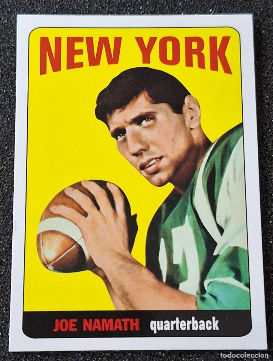Colecionismo desportivo: Joe Namath New York Jets Topps Reprint Football 2012 Quarterback