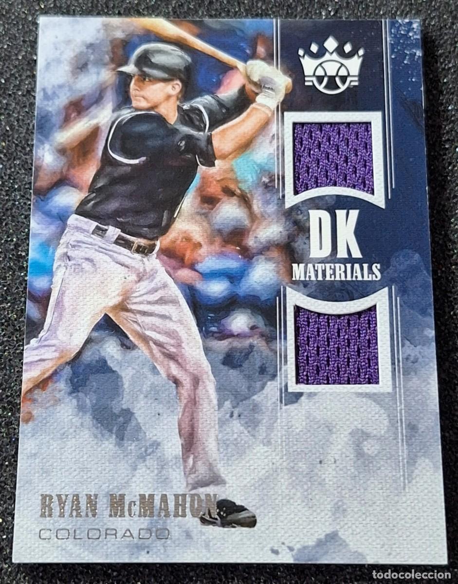 Colecionismo desportivo: Ryan McMahon Colorado Panini Diamond Kings Baseball 2018 DK Materials Patch