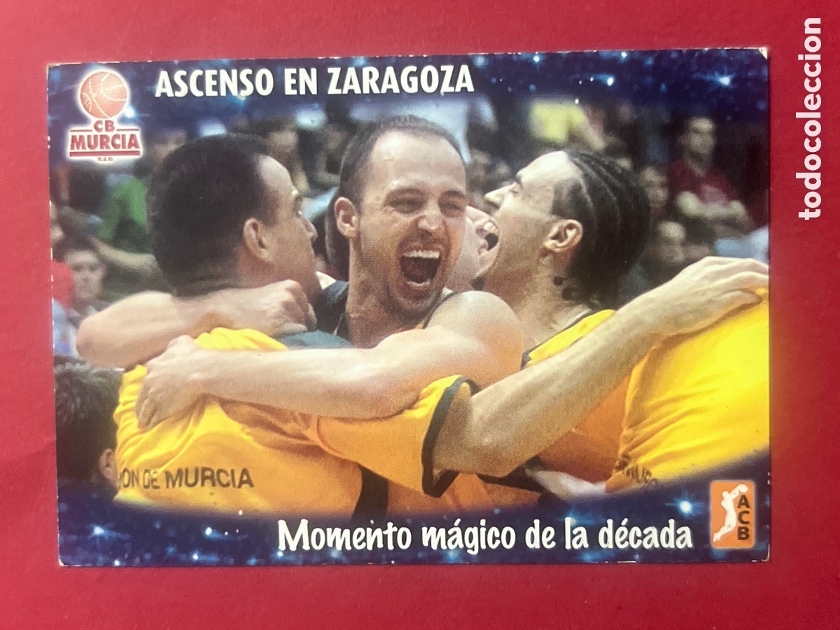 Colecionismo desportivo: C300. BALONCESTO ACB 2008 2009 PANINI N&ordm; 108 ASCENSO EN ZARAGOZA (CB MURCIA) - BASKET CROMO 08 09